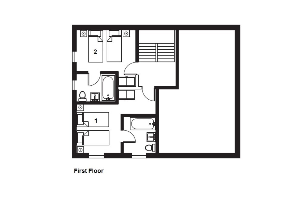 No.1 Bellevarde Lodge Muscat Val d’Isere Floor Plan 2